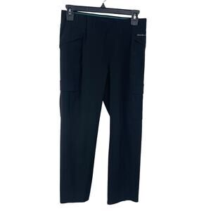 Eddie Bauer Athletic Cargo Pant Cropped Black Womens 2